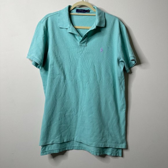 Polo Ralph Lauren Custom Fit Polo Mint Green Large - Picture 1 of 5